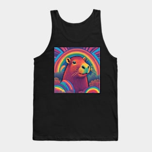 Psychedelic Capybara Tank Top